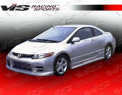 Honda Civic 2DR VIS Racing Terminator Front Bumper - 06HDCVC2DTM-001