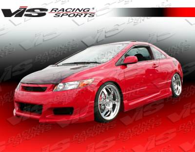 Honda Civic 2DR VIS Racing Touring Front Bumper - 06HDCVC2DTOU-001