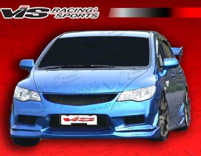 Honda Civic VIS Racing Ballistix Front Bumper - 06HDCVC4DJBX-001