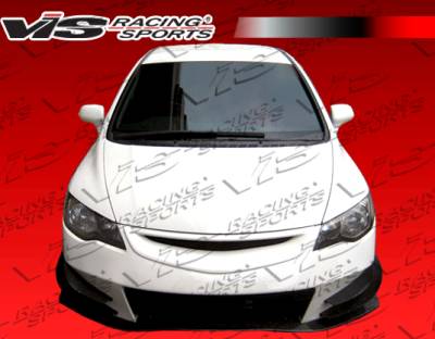 Honda Civic VIS Racing J Speed Front Bumper - 06HDCVC4DJJSP-001