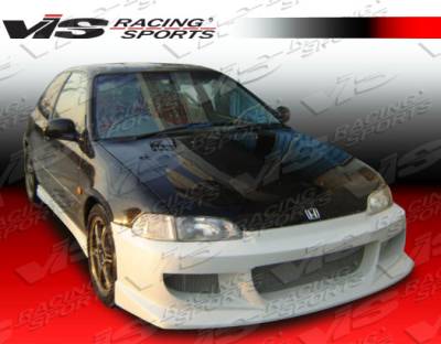 Honda Civic 2DR & HB VIS Racing J Speed Front Bumper - 92HDCVC2DJSP-001