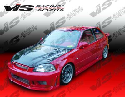 Honda Civic 2DR & HB VIS Racing Tracer-2 Front Bumper - 92HDCVC2DTRA2-001