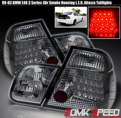 LED Smoked Altezza Taillights - Chrome