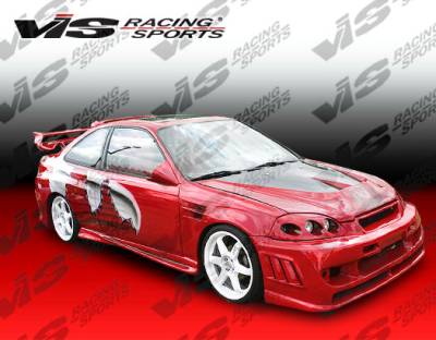 Honda Civic VIS Racing Stalker 2 Front Bumper - 99HDCVC2DSTK2-001