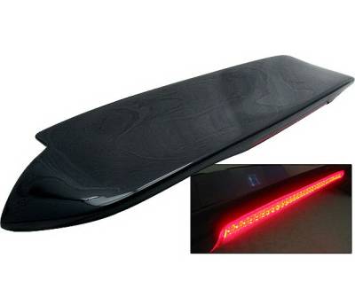 Honda Civic HB 4 Car Option Fiberglass Roof Spoiler with LED - AS-SPHC92FRP-LED