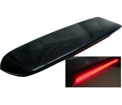 Honda Civic HB 4 Car Option Fiberglass Roof Spoiler with LED - AS-SPHC96FRP-LED