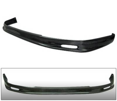 Honda Civic HB 4 Car Option Carbon Fiber M Style Front Bumper Lip - BLF-HC92MU-CF