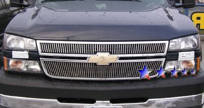 Chevrolet Silverado APS Billet Grille - Upper - Stainless Steel - C65306W