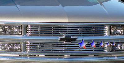 Chevrolet Suburban APS Tubular Grille - 6 Bars - Upper - Stainless Steel - C68706S