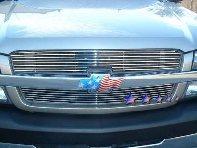 Chevrolet Silverado APS Billet Grille - Upper - Aluminum - C85317A