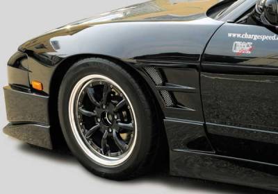 Nissan 240SX Chargespeed Silvia D-1 Style Widebody Front Fender - Pair - CS703FF