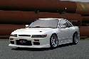 Nissan 240SX Chargespeed Front End-Non Flip Light Coupe Wide Body Full Body Kit - CS703FKCW