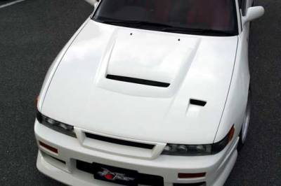 Nissan 240SX Chargespeed Vented Carbon Hood - CS703HCV