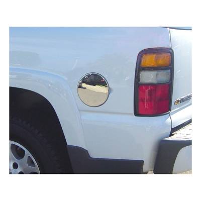 Ford F150 V-Tech Fuel Door Cover - Smooth Style - Chrome - 1377031