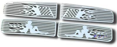 Dodge Ram APS Symbolic Grille - Upper - Aluminum - D25720C