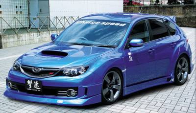 Subaru WRX Chargespeed Half Type Full Spoiler Kit - 5PC - CS979FLK