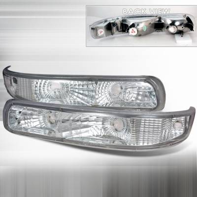 Chevrolet Silverado Custom Disco Clear Bumper Lights - DISC