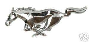 Chrome Mustang Grille Emblem