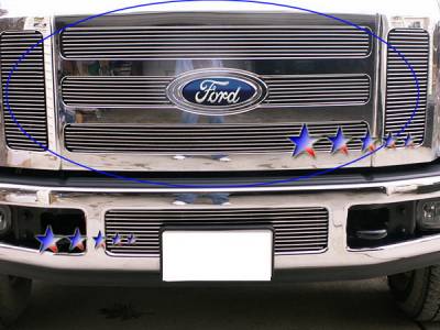 Ford F250 APS Billet Grille - Upper - Aluminum - F65327A