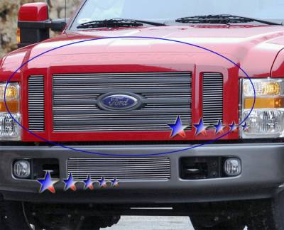 Ford F250 APS Billet Grille - Upper - Aluminum - F66028A