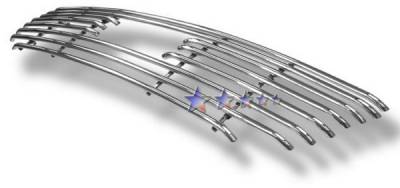 Ford F150 APS Tubular Grille - Honeycomb with Logo Opening - Upper - Stainless Steel - F68010S