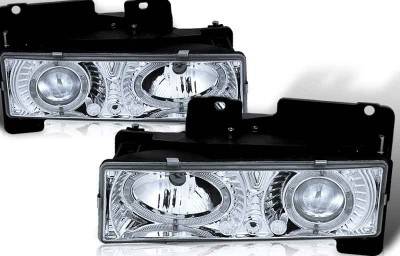 GMC CK Truck WinJet Headlight - Chrome & Clear - WJ10-0002-01