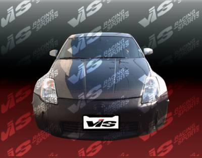 Nissan 350Z VIS Racing OEM Black Carbon Fiber Hood - 03NS3502DOE-010C