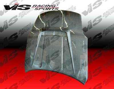 Nissan 350Z VIS Racing Invader-2 Black Carbon Fiber Hood - 03NS3502DVS2-010C