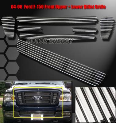 6 Piece Billet Grille Combo - Bumper Grille