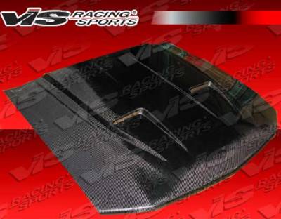 Ford Mustang VIS Racing Mach-1 Black Carbon Fiber Hood - 05FDMUS2DMK1-010C