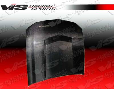 Ford Mustang VIS Racing Stalker-3 Black Carbon Fiber Hood - 05FDMUS2DSTK3-010C