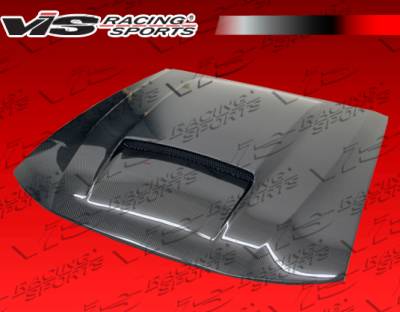 Ford Mustang VIS Racing Stalker X Black Carbon Fiber Hood - 05FDMUS2DSTKX-010C