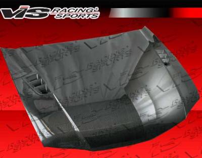 Acura TSX VIS Racing RR Black Carbon Fiber Hood - 06ACTSX4DRR-010C