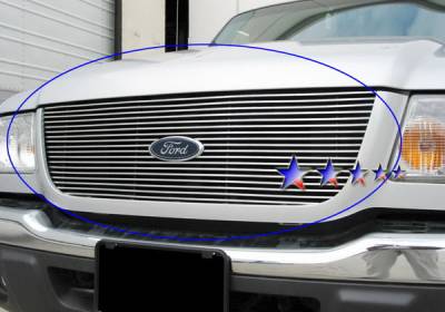 Ford Ranger APS Billet Grille - Upper - Stainless Steel - F85324S