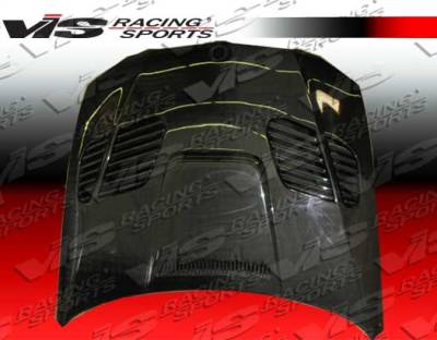 BMW 3 Series 2DR VIS Racing GTR Black Carbon Fiber Hood - 07BME922DGTR-010C