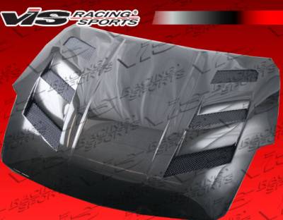 Nissan 350Z VIS Racing AMS Black Carbon Fiber Hood - 07NS3502DAMS-010C