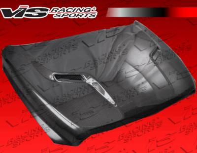 Dodge Ram VIS Racing SRT-2 Black Carbon Fiber Hood - 09DGRAM2DSRT2-010C