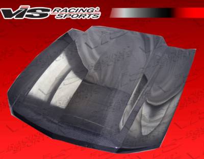 Ford Mustang VIS Racing Cowl Induction Black Carbon Fiber Hood - 10FDMUS2DCI-010C