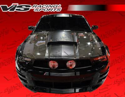 Ford Mustang VIS Racing Stalker Black Carbon Fiber Hood - 10FDMUS2DSTK-010C