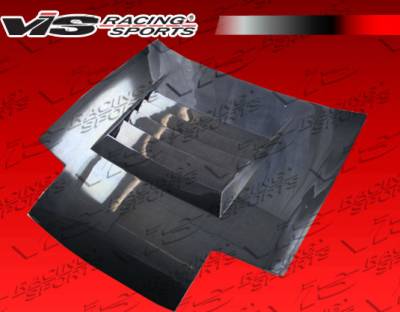 Nissan 240SX VIS Racing Drift Black Carbon Fiber Hood - 89NS2402DDFT-010C