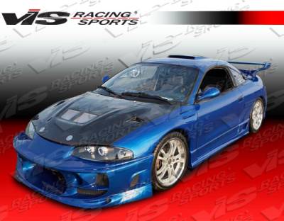 Mitsubishi Eclipse VIS Racing EVO Black Carbon Fiber Hood - 95MTECL2DEV-010C