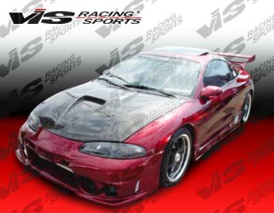 Mitsubishi Eclipse VIS Racing G Force Black Carbon Fiber Hood - 95MTECL2DGF-010C