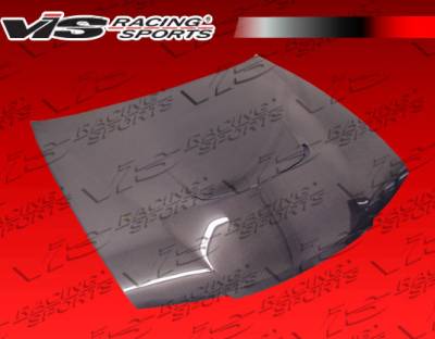 Nissan 240SX VIS Racing JS Black Carbon Fiber Hood - 95NS2402DJS-010C