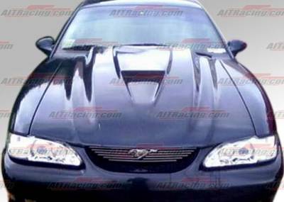 Ford Mustang AIT Racing Type-2 Style Hood - FM94BMT2FH