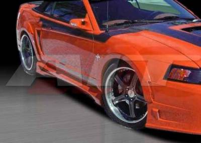 Ford Mustang AIT DEM Style Side Skirts - FM99HIDEMSS