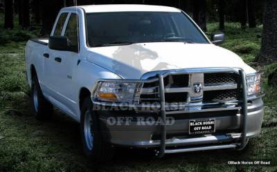 Dodge Ram Black Horse Push Bar Guard