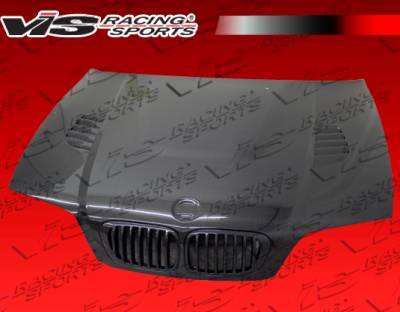 BMW 3 Series 2DR VIS Racing XTS Black Carbon Fiber Hood - 99BME462DXTS-010C