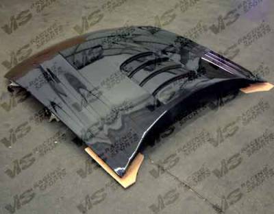 Ford Mustang VIS Racing Cobra R 2000 Fiberglass Hood - 99FDMUS2DCR-010