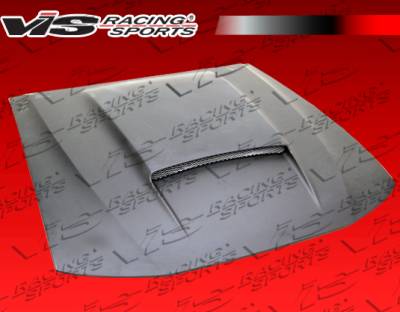 Ford Mustang VIS Racing Stalker X Fiberglass Hood - 99FDMUS2DSTKX-010