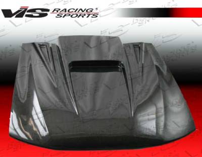 Ford Mustang VIS Racing ZD Black Carbon Fiber Hood - 99FDMUS2DZD-010C